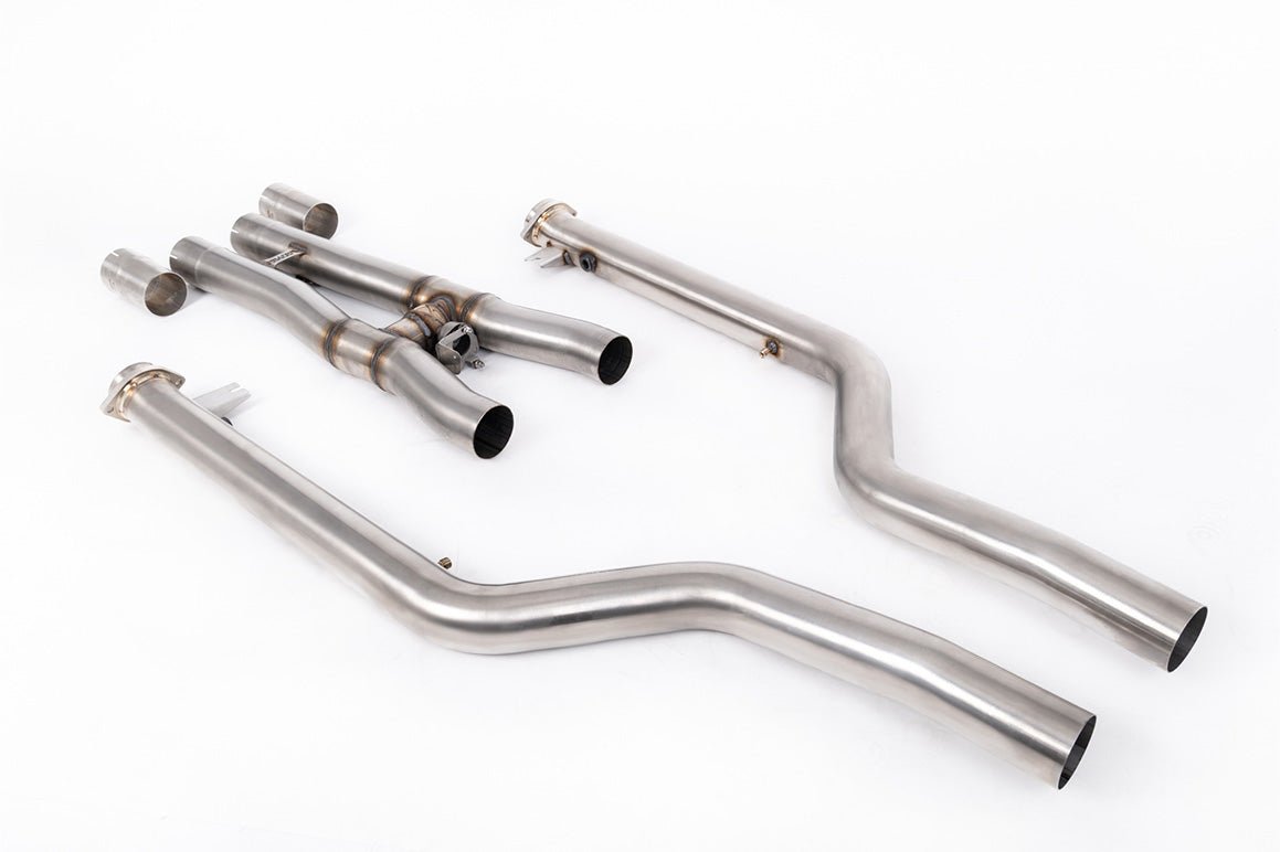 Milltek OPF/GPF Bypass Non-Resonated (Louder) For OEM Downpipes (With Flange) & System - BMW F90 M5 LCI (2020 Onwards) - Evolve Automotive